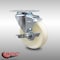Service Caster 4 Inch SS Nylon Wheel Swivel Top Plate Caster with Brake SCC-SS20S414-NYS-TLB - alternate 1